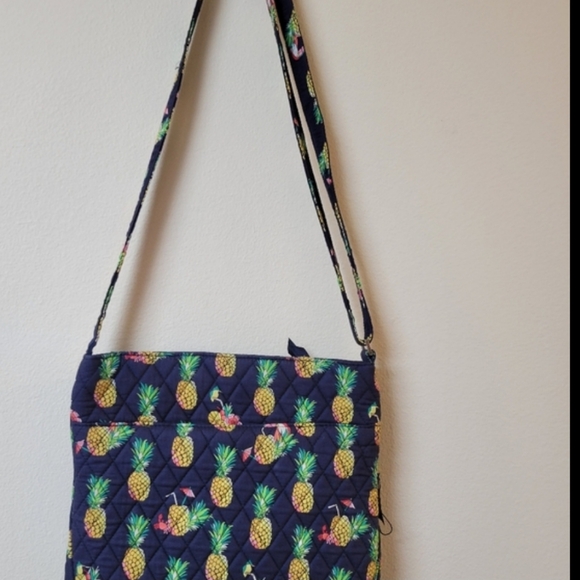 Vera Bradley Tropical Toucan Pineapple Print Crossbody Bag - Picture 9 of 14
